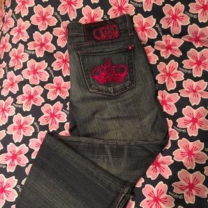 Rock & Republic Kassandra Pink Crown Jeans